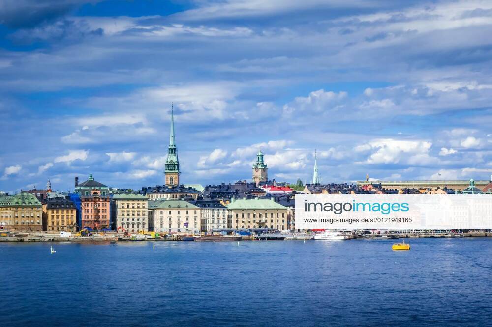 Gamla Stan landscape in Stockholm, Sweden, 19.04.2020 21:45:45,