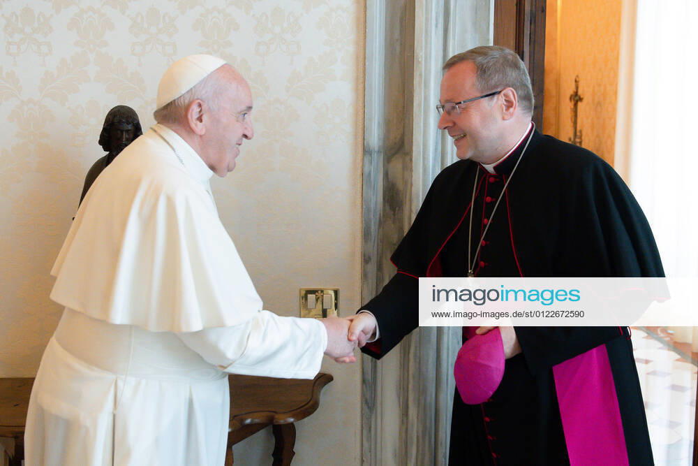 June 24,2021 : Pope Francis received in Audience H.E. Msgr. Georg Bätzing, Bishop of Limburg (Federal Republic of Germany), President of the German Bishops Conference at the Vatican