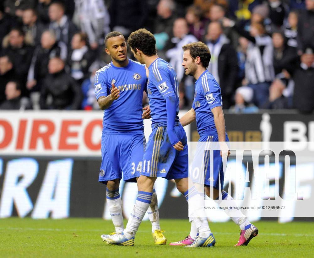 Juan Mata of Chelsea celebrates scoring their second goal - Barclays Premier League - Newcastle Utd vs Chelsea - St. James Park - Newcastle - 02 02 13 - Picture Richard Lee Sportimage .