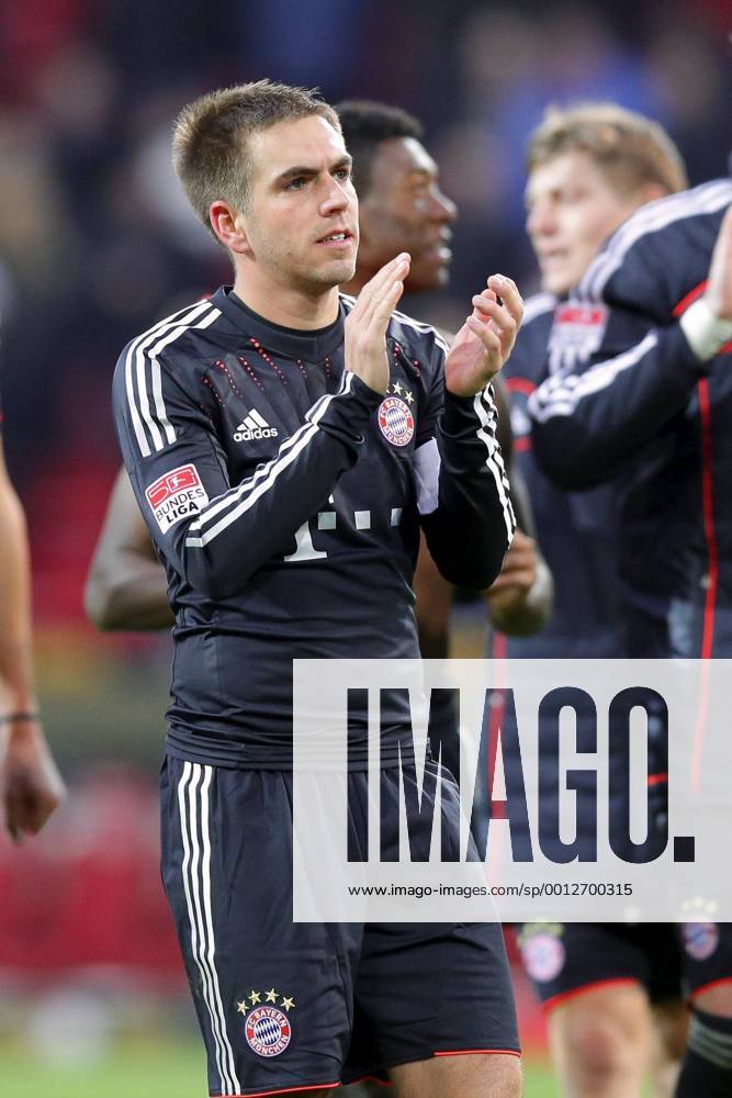 Fussball Bundesliga FSV Mainz 05 - FC Bayern Muenchen Spieltag 20 Fussball Maenner Saison 2012 13 Jubel Philipp LAHM (FC Bayern Muenchen - 21) Freisteller