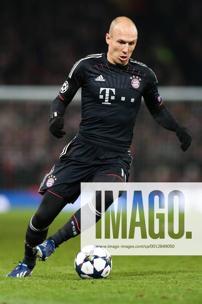 Football - 2012 2013 Champions League - Round of 16, First Leg: Arsenal vs. Bayern Munich Bayern Munich s Arjen Robben at the Emirates Stadium, London