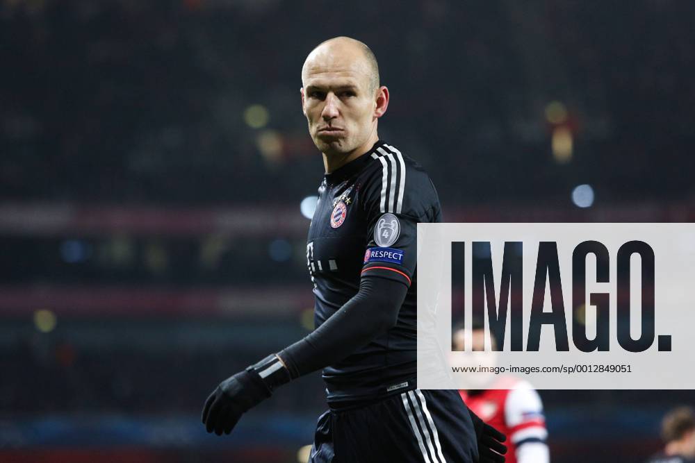 Football - 2012 2013 Champions League - Round of 16, First Leg: Arsenal vs. Bayern Munich Bayern Munich s Arjen Robben at the Emirates Stadium, London