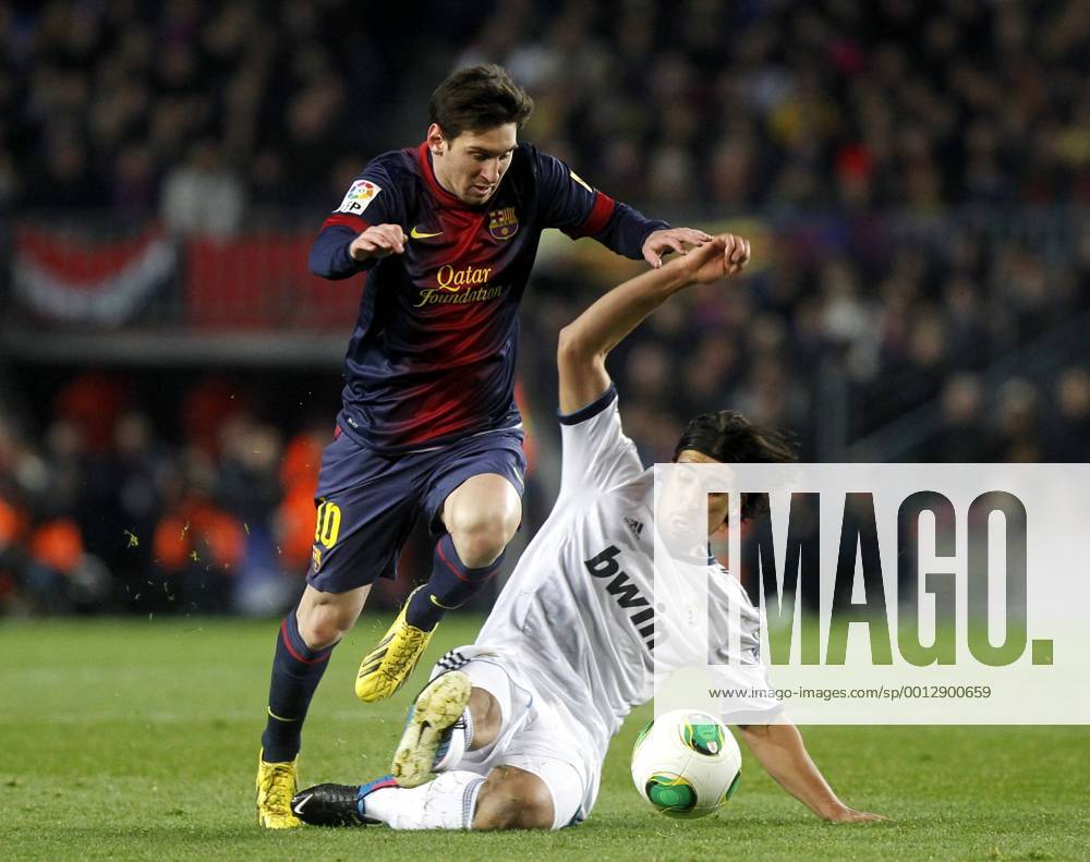 Copa del Rey. FC Barcelona vs Real Madrid. Lionel Messi vs Sami Khedira.