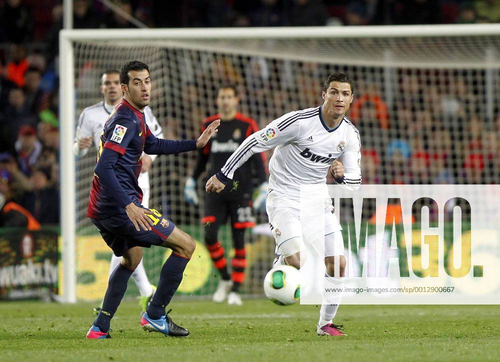 Copa del Rey. FC Barcelona vs Real Madrid. Cristiano Ronaldo and Sergio Ramos.
