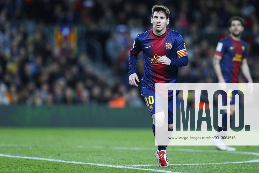 Lionel Messi (Barcelona), MARCH 17, 2013 - Football Soccer : Spanish Liga Espanola match between FC Barcelona (Barca) 3-1 Rayo Vallecano at Camp Nou stadium in Barcelona, Spain. (oqma009581)