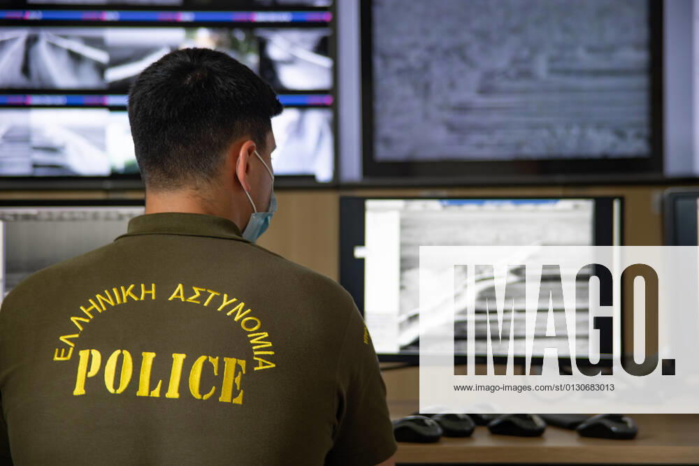 Greece Strengthens Its Border Protection The control room of the new camera systems in Nea Vyssa. Greece strengthens its surveillance capabilities to fight the increased refugee and migrants flows from Turkey. The border protection at Greek Turkish borders in Evros region is reinforced, supported by the EU, with more Frontex personnel and vehicles, more Greek border police officers, drones, building a new fence and wall, watchtowers with thermal remote cameras and radar on the tower, new combat vehicles and control rooms. On 20 August 2021 Greek ministers visited Evros to inspect the process of the steel fence works and the border surveillance systems against the new expected migrant crossing as EU is expecting a new asylum seeker wave from