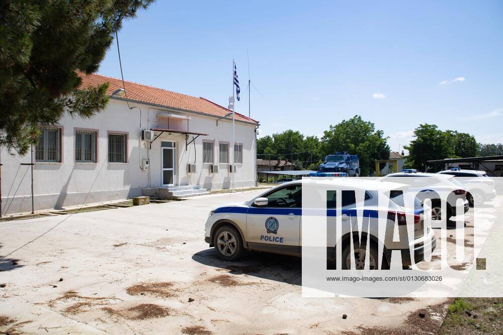 Greece Strengthens Its Border Protection Border police station with vehicles in Nea Vyssa. Greece strengthens its surveillance capabilities to fight the increased refugee and migrants flows from Turkey. The border protection at Greek Turkish borders in Evros region is reinforced, supported by the EU, with more Frontex personnel and vehicles, more Greek border police officers, drones, building a new fence and wall, watchtowers with thermal remote cameras and radar on the tower, new combat vehicles and control rooms. Evros Region, Greece on June 18, 2021 Evros Region Greece economou-notitle210820_npwXz