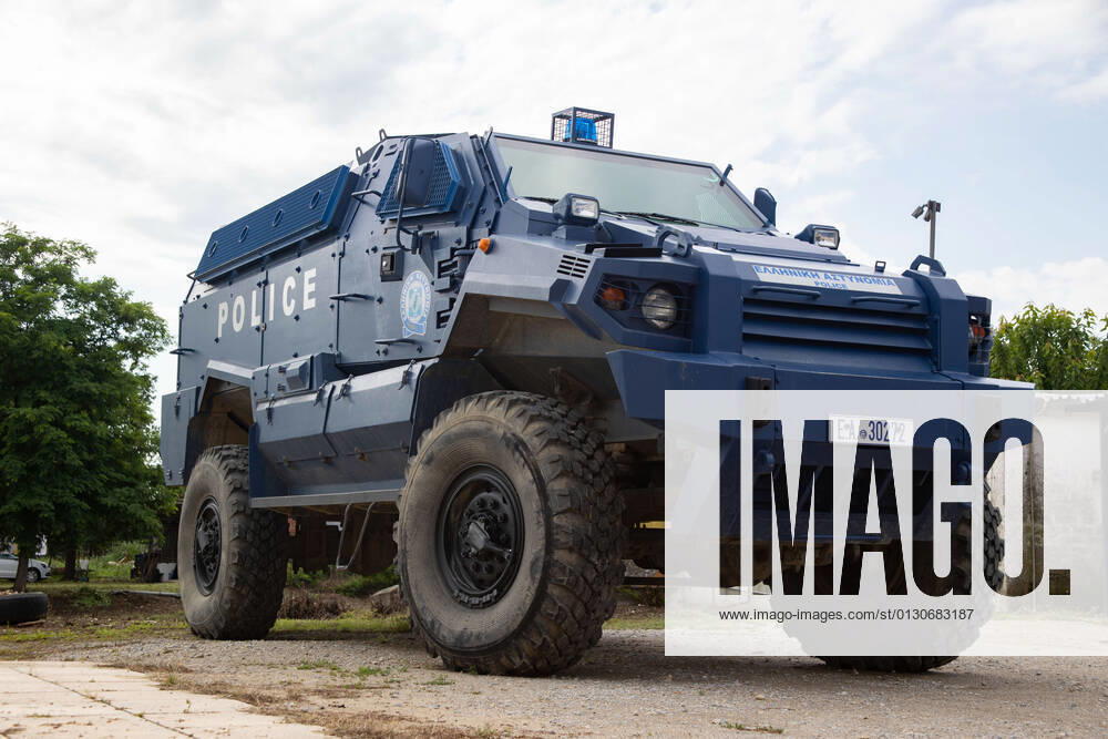 Greece Strengthens Its Border Protection MRAP Typhoon GSS-300 vehicle operating for the border protection of the Hellenic Police in Nea Vyssa. Greece strengthens its surveillance capabilities to fight the increased refugee and migrants flows from Turkey. The border protection at Greek Turkish borders in Evros region is reinforced, supported by the EU, with more Frontex personnel and vehicles, more Greek border police officers, drones, building a new fence and wall, watchtowers with thermal remote cameras and radar on the tower, new combat vehicles and control rooms. On 20 August 2021 Greek ministers visited Evros to inspect the process of the steel fence works and the border surveillance systems against the new expected migrant crossing as