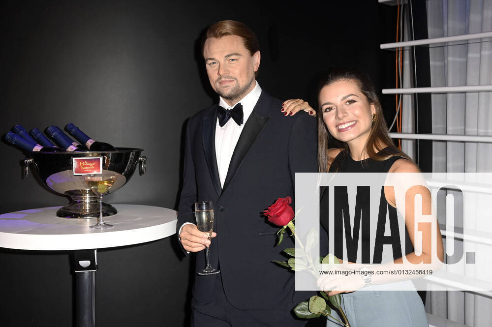 Maxime Herbord bei der Enthüllung der Wachsfigur von Leonardo DiCaprio im Madame Tussauds. Berlin