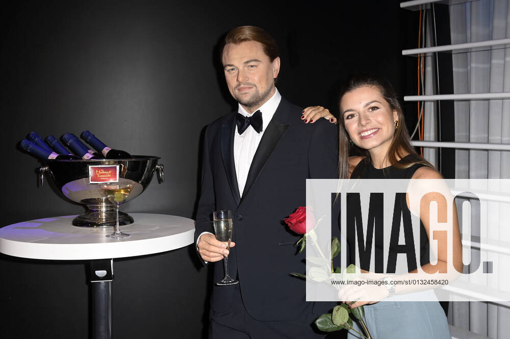 Maxime Herbord bei der Enthüllung der Wachsfigur von Leonardo DiCaprio im Madame Tussauds. Berlin