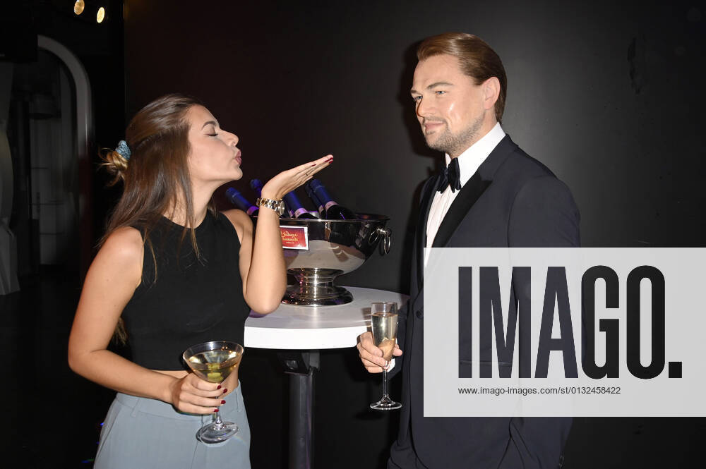 Maxime Herbord bei der Enthüllung der Wachsfigur von Leonardo DiCaprio im Madame Tussauds. Berlin