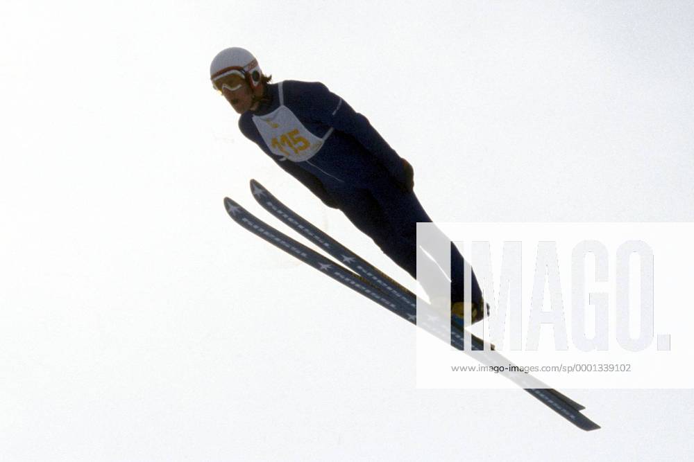 Ulrich Wehling (DDR) Nordische Kombination OS Winter Herren Olympische Winterspiele 1980, Olympia, Olympiade, Spiele, Ski Nordisch, Nordischer Skisport, Vdia Einzelbild Lake Placid