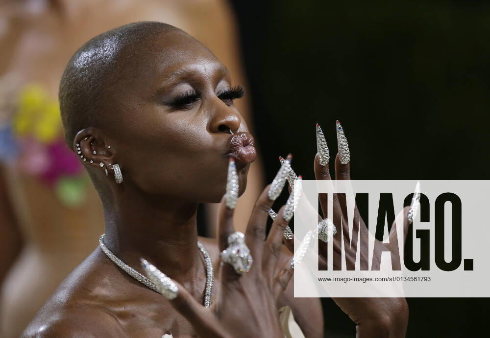 Cynthia Erivo arrives on the red carpet for The Met Gala at The Metropolitan Museum of Art celebrating the opening of In America: A Lexicon of Fashion in New York City on Monday, September 13, 2021. NYP20210913373 JOHNxANGELILLO