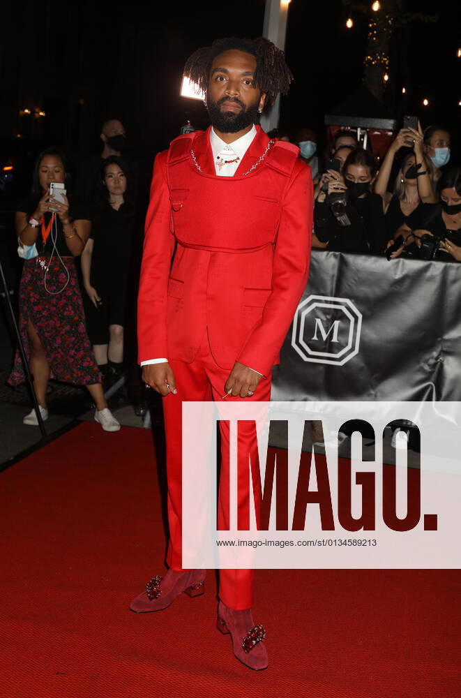 Founder of Pyer Moss KERBY JEAN-RAYMOND attends the 2021 VIP Met Gala departures held at The Mark Hotel. New York USA - ZUMAk03_ 20210913_zaf_k03_302