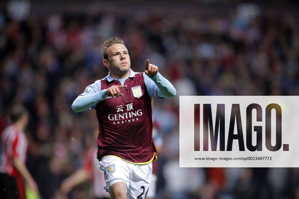 Andreas Weimann of Aston Villa celebrates scoring his sides second goal of the game - Barclays Premier League - Aston Villa vs AFC Sunderland FC - Villa Park Birmingham - Season 12 13 - 29th April 2013 - .