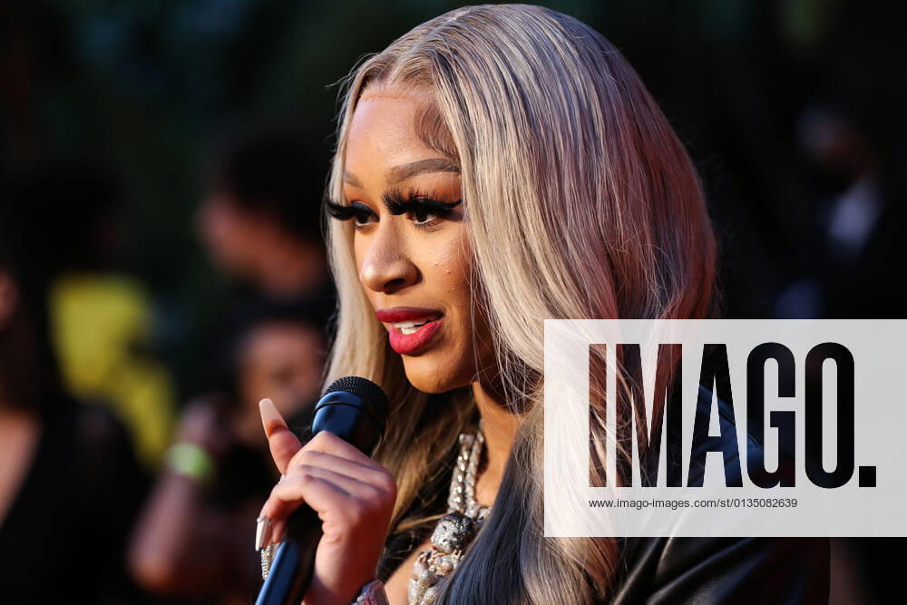 MARCELL VON BERLIN Spring Summer 2021 Runway Fashion Show - Arrivals BEVERLY HILLS, LOS ANGELES, CALIFORNIA, USA - SEPTEMBER 16: Rapper Lakeyah Danaee Robinson arrives at the MARCELL VON BERLIN Spring Summer 2021 Runway Fashion Show held at the Sheats Goldstein Residence on September 16, 2021 in Beverly Hills, Los Angeles, California, United States. Beverly Hills California United States collin-marcellv210916_nphiu