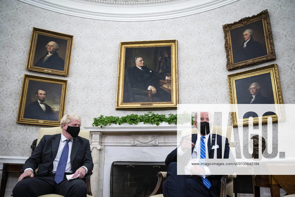 President Joe Biden meets with Prime Minister Boris Johnson of Britain in the Oval Office of the White House on Tuesday, September 21, 2021 in Washington, DC. Pool WAX2021092110888 AlxDrago