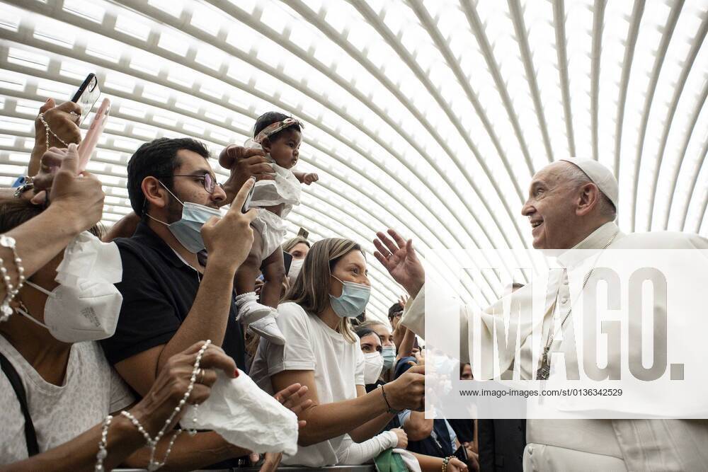 Italy, Rome, Vatican, 2021 09 29. Pope Francis during his weekly general audience in the Paul VI Hall. Photograph by Vatican Media Catholic Press Photo. FOR - NO MARKETING - NO ADVERTISING CAMPAIGNS