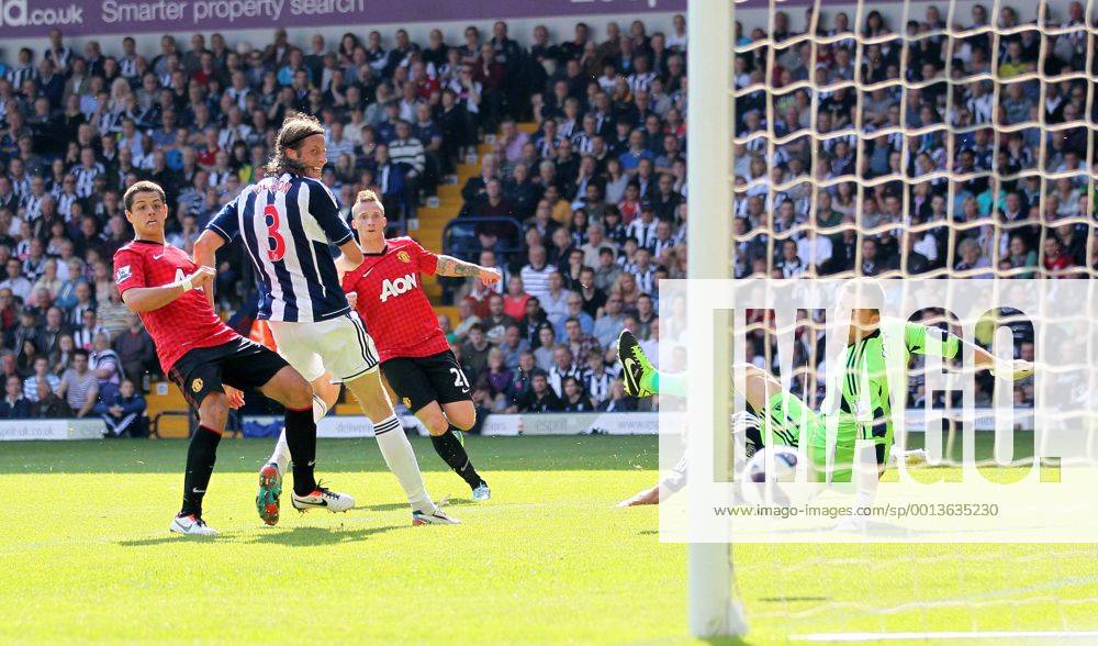 Manchester United s Alex Buttner scoring his sides third goal..- Barclays Premier League - West Bromwich Albion vs Manchester United - The Hawthrowns - West Bromwich - 19 05 2013 - Pic David Klein Sportimage .