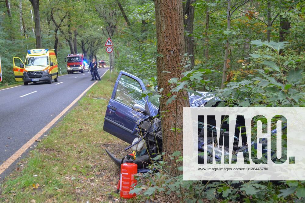 Senftenberg - Peugeot prallt frontal gegen Baum: Fahrer und Hund sterben 27.09.2021 gegen 09:06 Uhr Senftenberg, Senftenberger Str. zwischen Niemtsch und Peikwitz Fotograf: LausitzNews Justin Seidel Zu einem schweren Verkehrsunfall kam es am Montagmorgen auf der Senftenberger Straße zwischen Niemtsch und Peikwitz. Der Fahrer eines Peugeot 306 war in Richtung Peikwitz unterwegs, als er in einem Waldstück unvermittelt nach links von der Straße abkam und frontal gegen einen Baum prallte. Durch den Aufprall wurde das Fahrzeug schwer beschädigt. Ersthelfer waren sofort zur Stelle und eilten zum Unfallfahrzeug. Nach Aussagen vor Ort war der Fahrer ansprechbar und hatte Schmerzen in der Brust. Rettugskräfte kümmerten sich kurze Zeit später