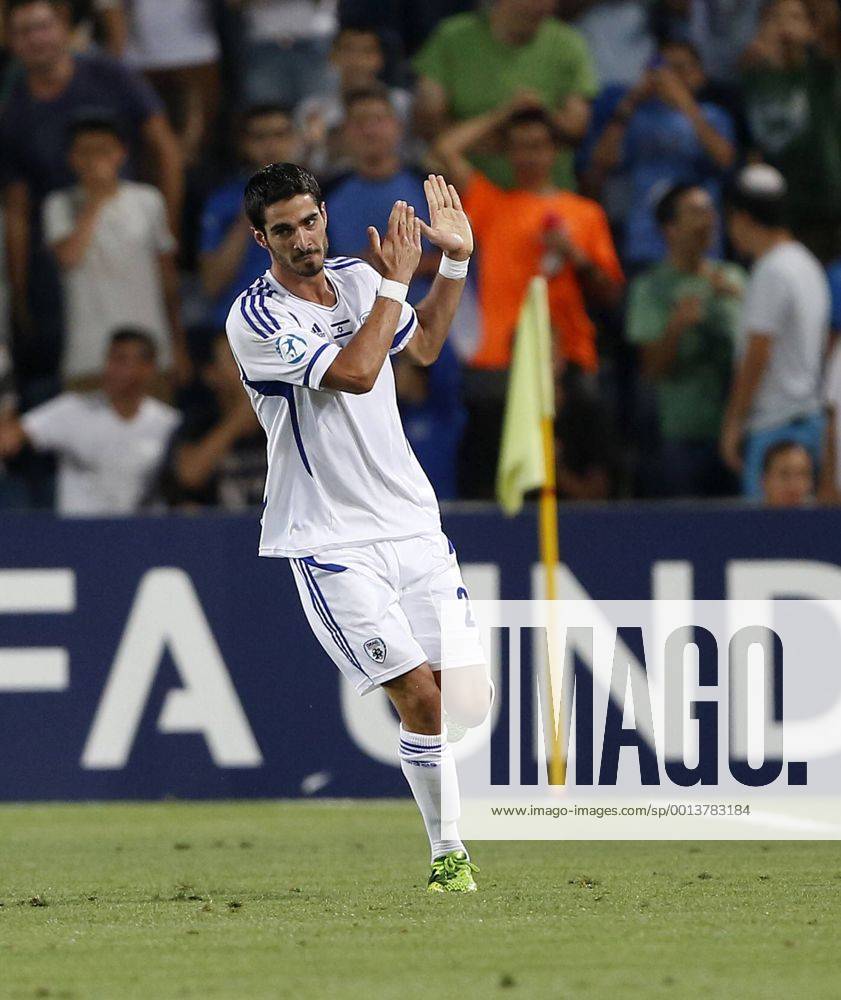 Israel s Ofir Krieff celebrates scoring his sides opening goal - Israel U21 vs England U21 - UEFA U21 Championship 2013 - Teddy Stadium - Jerusalem - Israel - 11 06 2013 - Pic David Klein Sportimage .