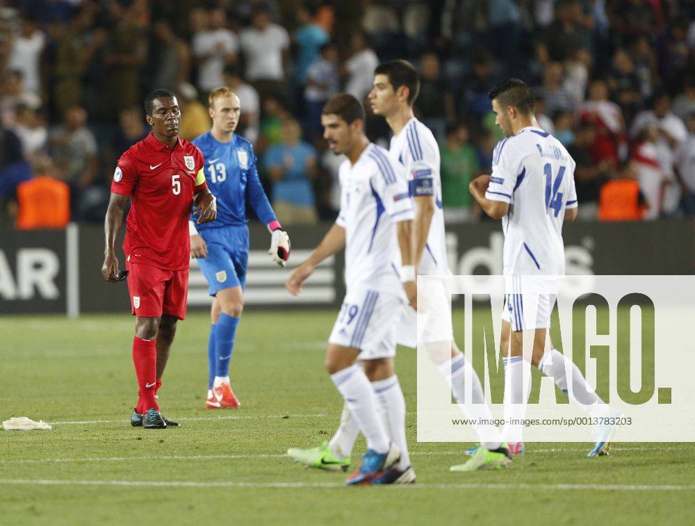 England s Andre Wisdom looks on dejected at the final whistle - Israel U21 vs England U21 - UEFA U21 Championship 2013 - Teddy Stadium - Jerusalem - Israel - 11 06 2013 - Pic David Klein Sportimage .
