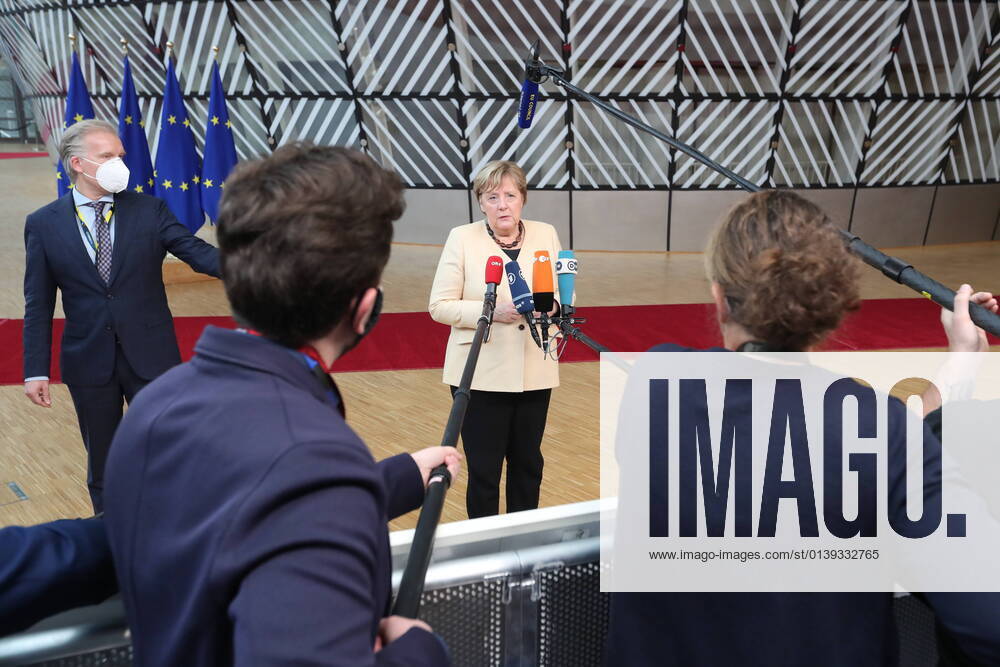Outgoing Chancellor of Germany Angela Merkel arrives for the European council summit, in Brussels, Thursday 21 October 2021. EU leaders will meet in Brussels to discuss COVID-19, digital transformation, energy prices, migration, trade and external relations. NICOLASxMAETERLINCK 3119097