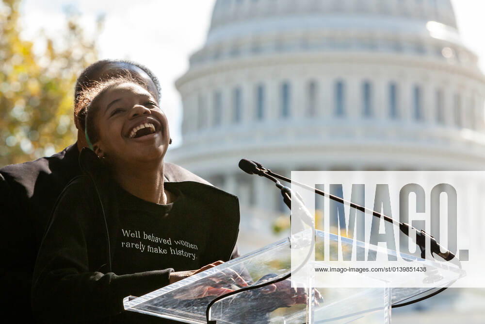 3-day relay for voting rights ends with rally at US Capitol Yolanda Renee King, teenage daughter of Martin Luther King III and Arndrea Waters King, laughs as she speaks during a rally at the end of a relay for voting rights at the US Capitol. Protesters began the relay in West Virginia and walked or biked for the 3 days to the US Capitol. Protesters are demanding that Congress pass legislation protecting the right to vote for all Americans. Washington District of Columbia United States