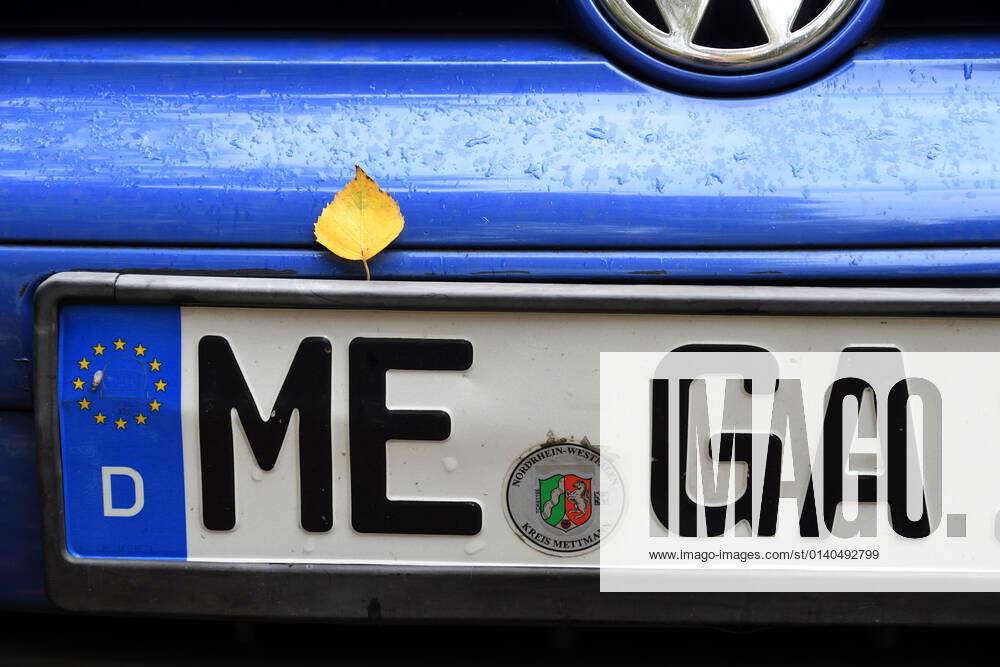Nummernschild MEGA, Deutschland, Mettmann number plate MEGA, Germany, Mettmann BLWS655610