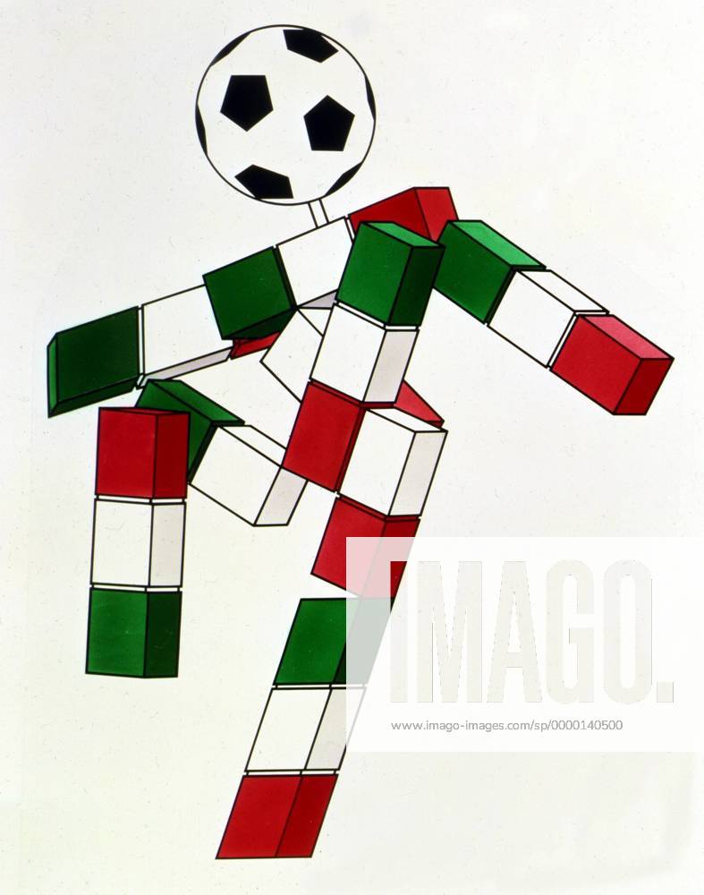 Das Symbol der Fußball WM 1990 in Italien Fußball WM Herren Weltmeisterschaft 1990 Einzelbild Rom