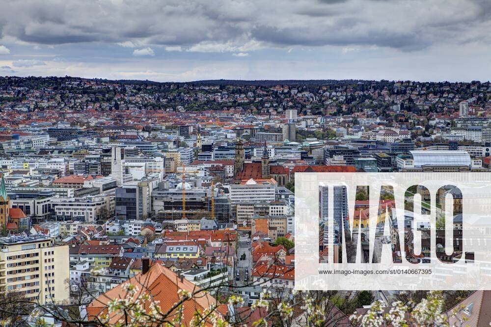 Panorama of stuttgart city in germany