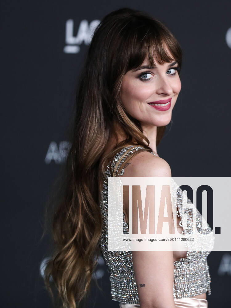 10th Annual LACMA Art + Film Gala 2021 Actress Dakota Johnson wearing a Gucci outfit arrives at the 10th Annual LACMA Art + Film Gala 2021 held at the Los Angeles County Museum of Art on November 6, 2021 in Los Angeles, California, United States. Los Angeles California United States
