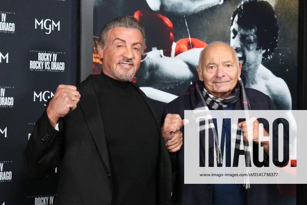 PHILADELPHIA, PA - NOVEMBER 11: Burt Young pictured with Sylvester Stallone at a one night only screening event at the Philadelphia Film Center in Philadelphia, Pa November 11, 2021.