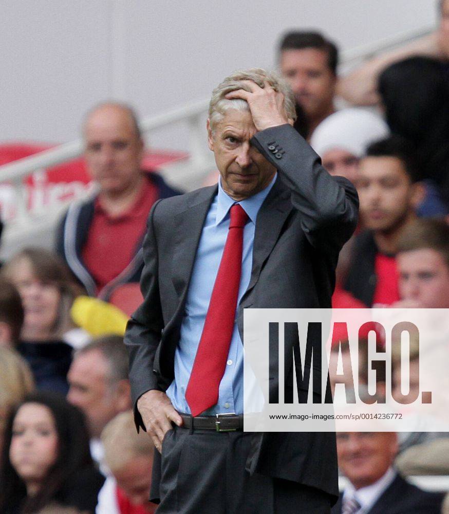 Arsenal FC London v Aston Villa . . London, UK . . 17.08.2013 Arsene Wenger, Arsenal manager.