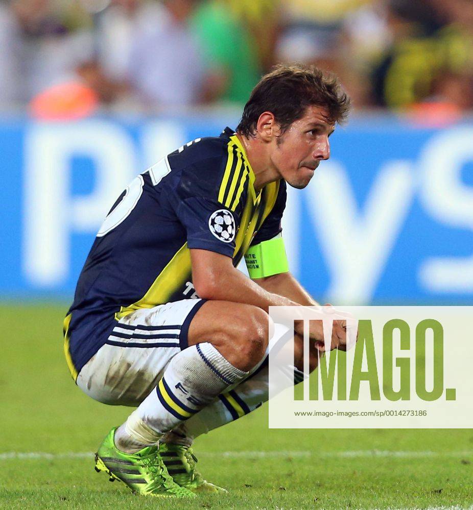 UEFA Champions League playoff first leg match between Fenerbahce Istanbul and Arsenal FC London at Sükrü Saracoglu Stadium in Istanbul, on august 21, 2013.Emre Belozoglu of Fenerbahce.