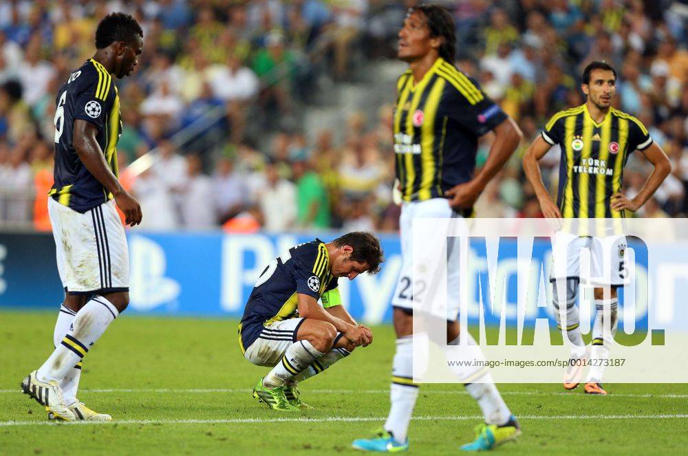 UEFA Champions League playoff first leg match between Fenerbahce Istanbul and Arsenal FC London at Sükrü Saracoglu Stadium in Istanbul, on august 21, 2013.Emre Belozoglu of Fenerbahce.
