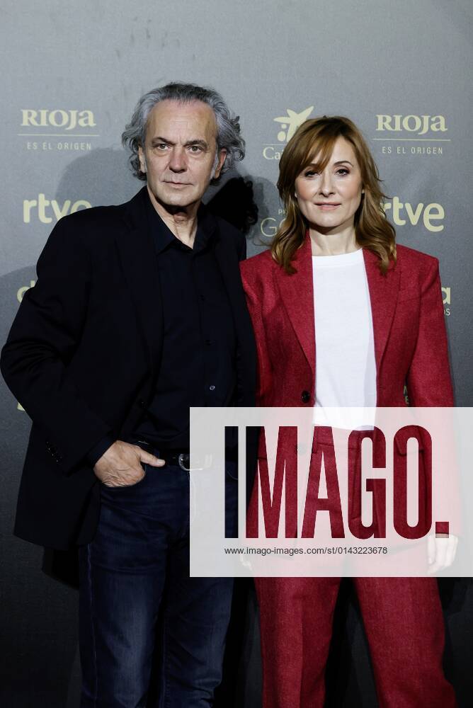 Spanish actors Nathalie Poza (R) and Jose Coronado (L) pose before announced the nominate films of Goya Awards 2021 during an act held in Madrid, Spain on 29 November 2021. The film The good boss by Fernando Leon de Aranoa has received 20 nominations. Goya Awards 2021 nominations !ACHTUNG: NUR REDAKTIONELLE NUTZUNG!