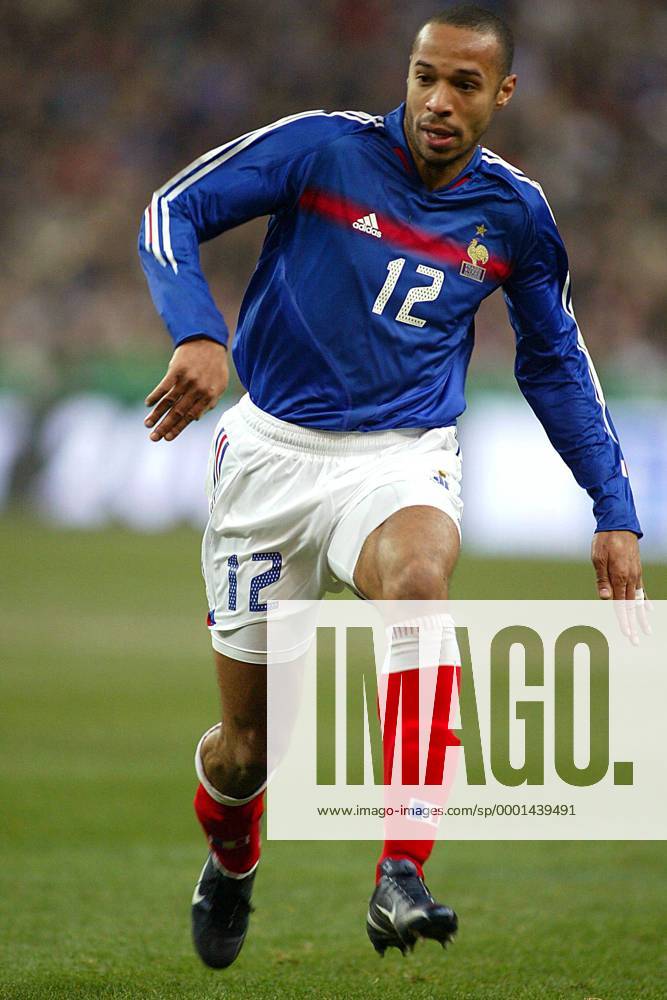 Thierry Henry (Frankreich) Fußball Länderspiel Herren Länderspiel 2005, Freundschaftsspiel, Test, Testspiel, Nationalmannschaft, Nationalteam, Vdig Einzelbild pan8252 Paris, St. Denis, Saint Dynamik,