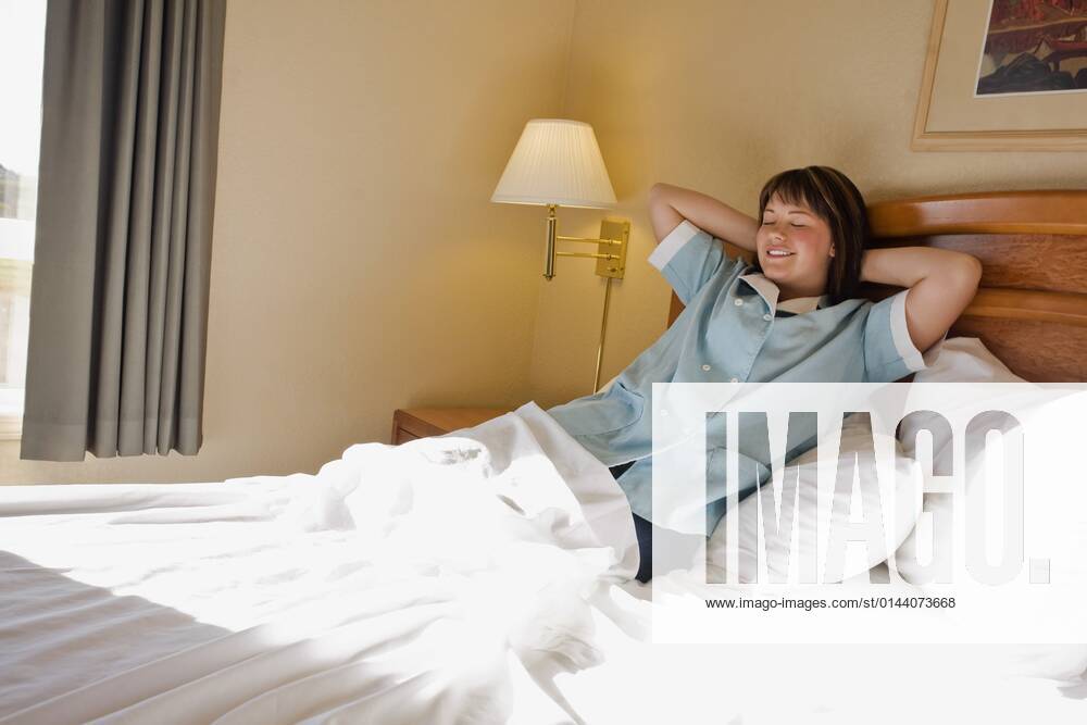 A Chambermaid Taking A Break