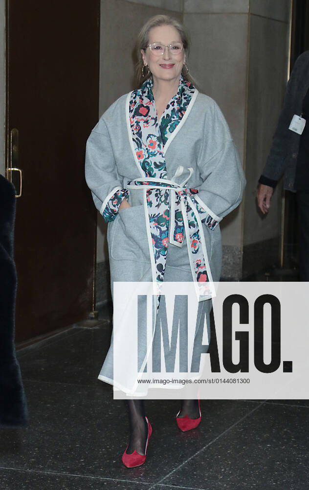 Gäste bei der Ankunft zur NBC Today Show in New York City NEW YORK, NY- December 07: Meryl Streep seen after an appearance on NBC s Today Show promoting the new Netflix Comedy, Don t Look Up on December 07, 2021 in New York City.
