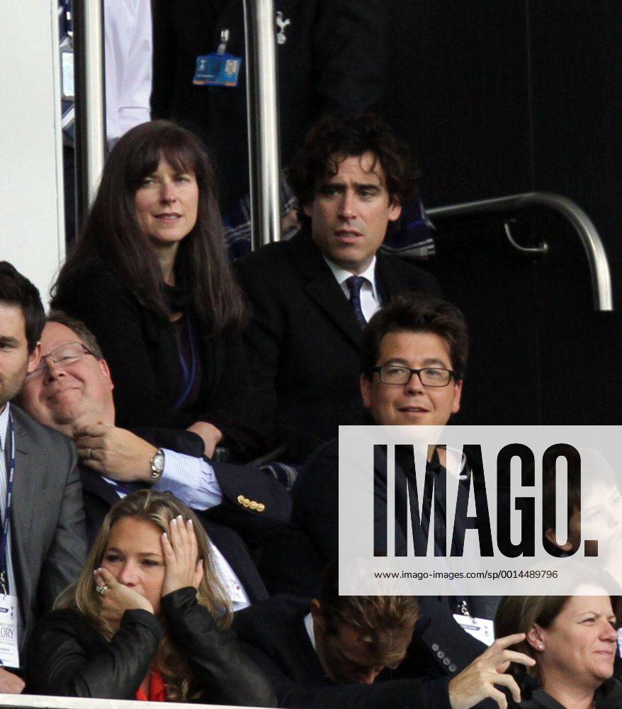 Tottenham Hotspur v Norwich City . . London, UK . . 14.09.2013 Comedians Stephen Mangan, Michael McIntyre in the crowd.