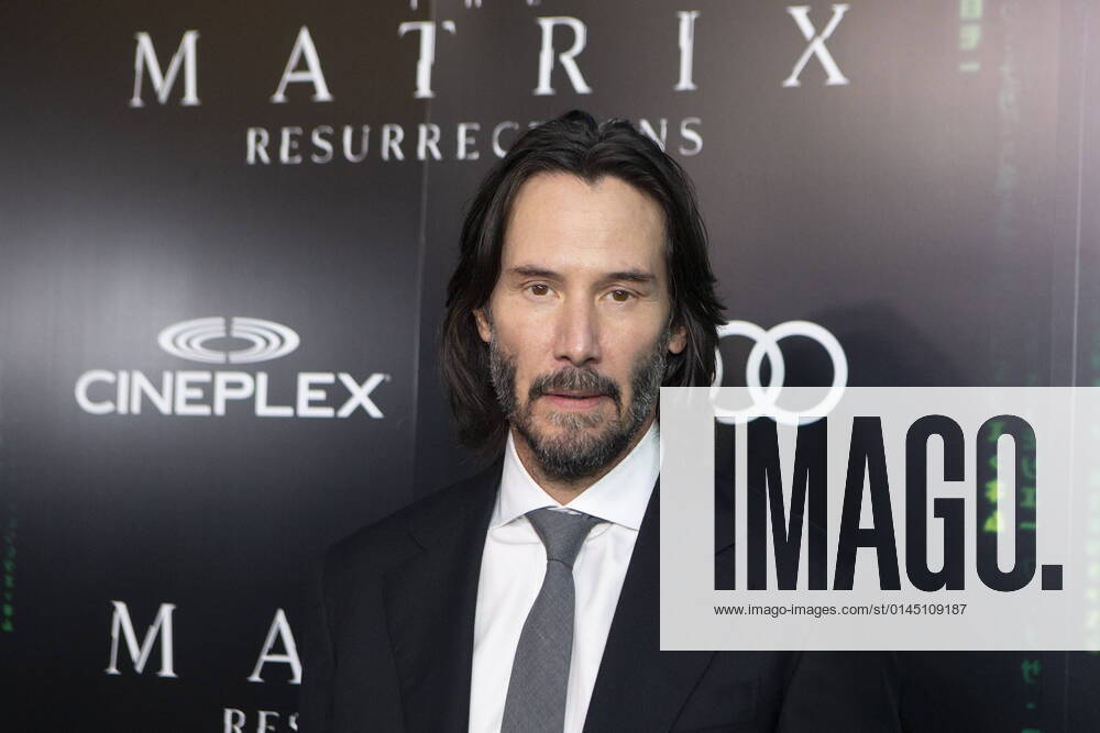 Keanu Reeves arrives for the Canadian premiere of The Matrix Resurrections at Toronto s Scotiabank Theatre on Thursday, December 16, 2021. Toronto Canada - ZUMAc35_ 20211216_zaf_c35_132