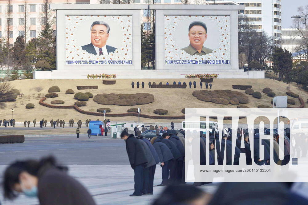 KW50 10th anniversary of death of Kim Jong Il North Korean citizens hold a moment of silence in Pyongyang on Dec. 17, 2021, the 10th anniversary of the death of North Korea s second leader Kim Jong Il. A14AA0001174688P