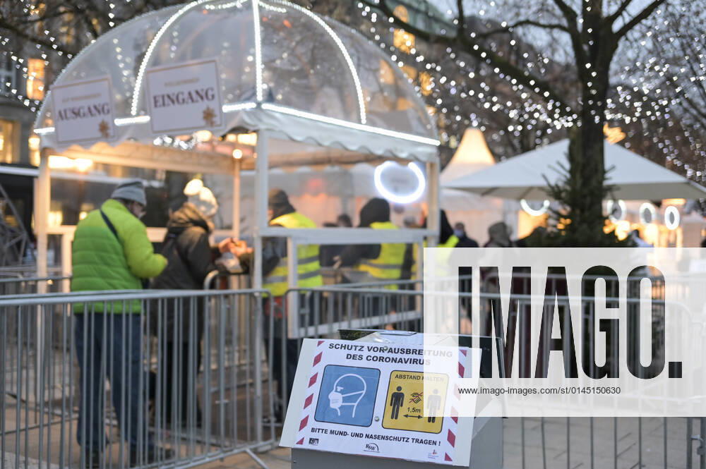 GERMANY, corona virus GERMANY, Hamburg, Corona Pandemic, COVID-19 , christmas market in city center