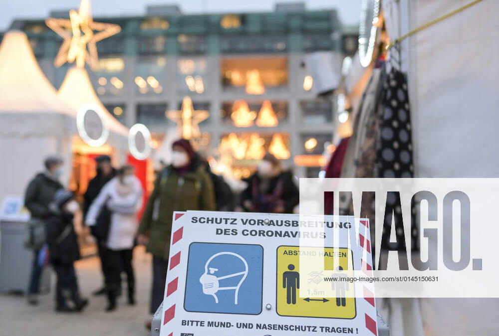 GERMANY, corona virus GERMANY, Hamburg, Corona Pandemic, COVID-19 , christmas market in city center