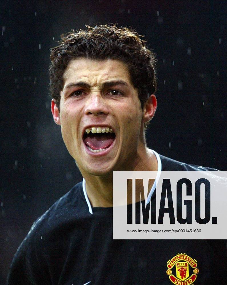 Cristiano Ronaldo (Manchester United) wütend - Fußball Herren English Premier League 2004 2005, 1. Englische Liga, Manchester United, Vdig Porträt London Wut, Spannung, Ungeduld,