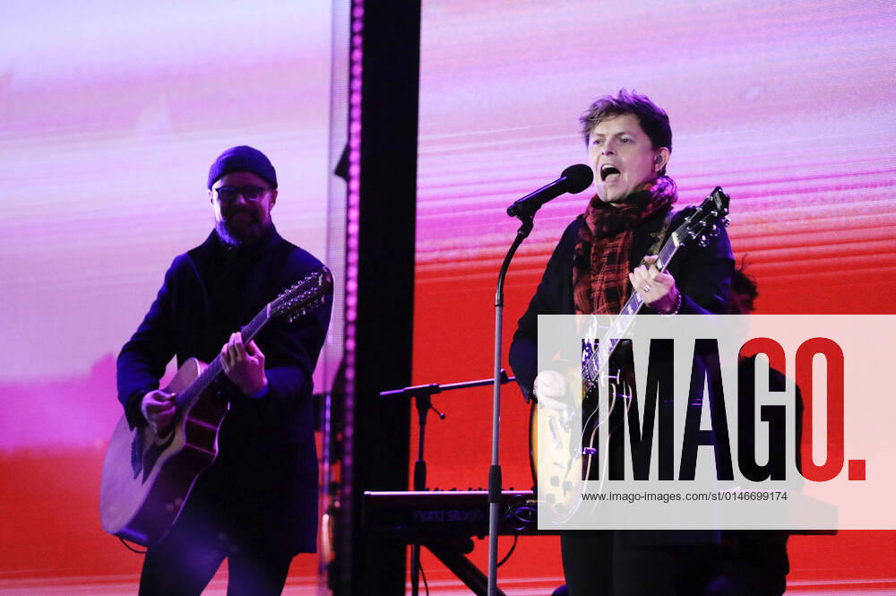 Michael Patrick Kelly in der Silvestershow Celebrate at the Gate - Willkommen 2022 am Brandenburger Tor. Berlin