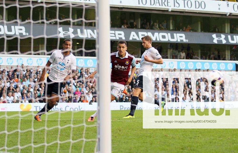 West Ham s Ravel Morrison scoring his sides third goal Tottenham Hotspur - West Ham United - Premier League - White Hart Lane - London - England -06 10 2013 - Kleinx .
