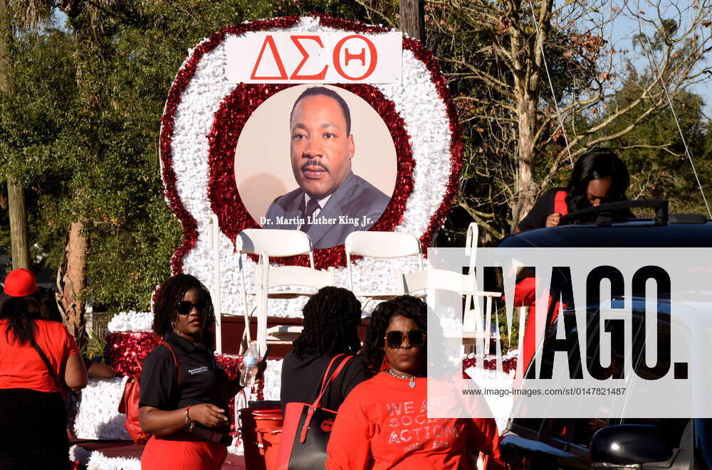 Martin Luther King Day Parade In Eatonville, Florida January 15, 2022 - Eatonville, Florida, United States - People participate in a parade to commemorate Martin Luther King Day on January 15, 2022 in Eatonville, Florida, the oldest black-incorporated municipality in the United States. Eatonville, Florida Florida United States