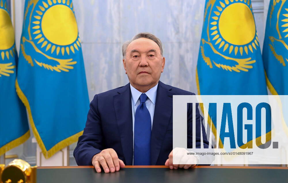 Nursultan Nazarbayev, the first president of Kazakhstan, addresses the nation after the January 2022 protests. Protests sparked by rising fuel prices, began in the towns of Zhanaozen and Aktau in western Kazakhstan on January 2. Kazakhstan s President Tokayev asked the members of the Collective Security Treaty Organization (CSTO) for help. Press Office of Nursultan Nazarbayev TASS THIS IMAGE WAS PROVIDED BY A THIRD PARTY. EIDTORIAL USE ONLY TS11F925